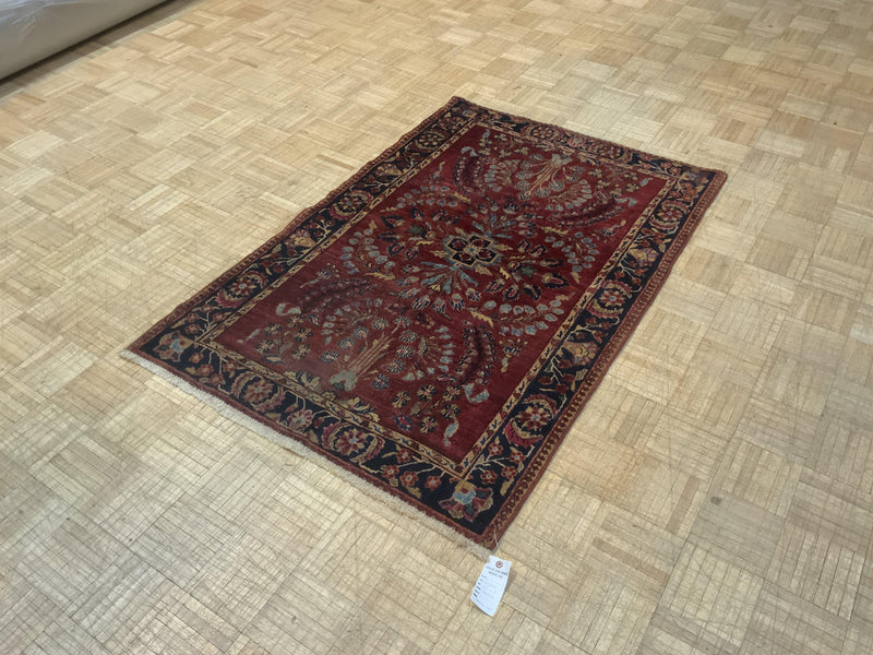 VINTAGE 3ft. x 5ft. TRADITIONAL SAROUK - David Tiftickjian & Sons