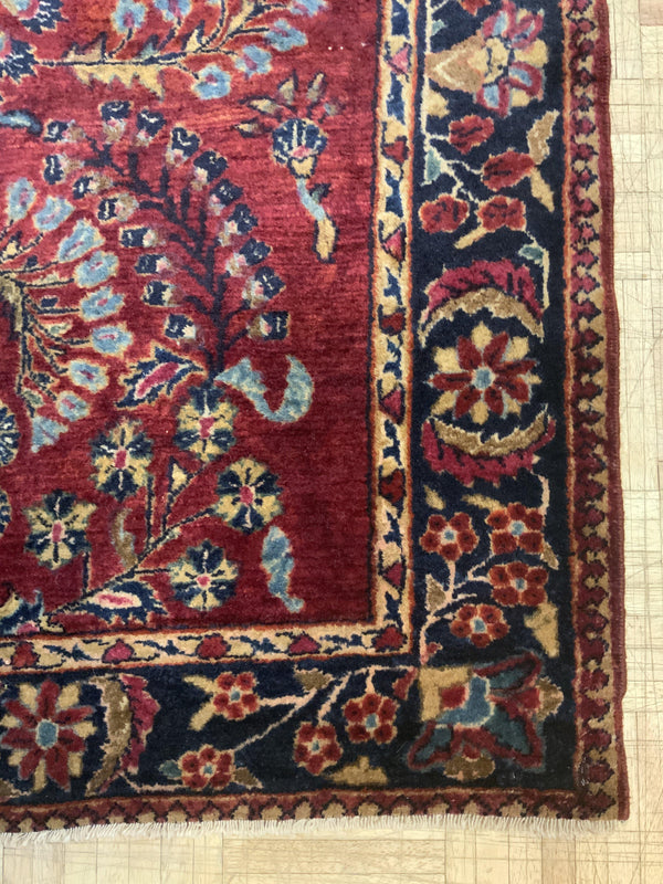 VINTAGE 3ft. x 5ft. TRADITIONAL SAROUK - David Tiftickjian & Sons