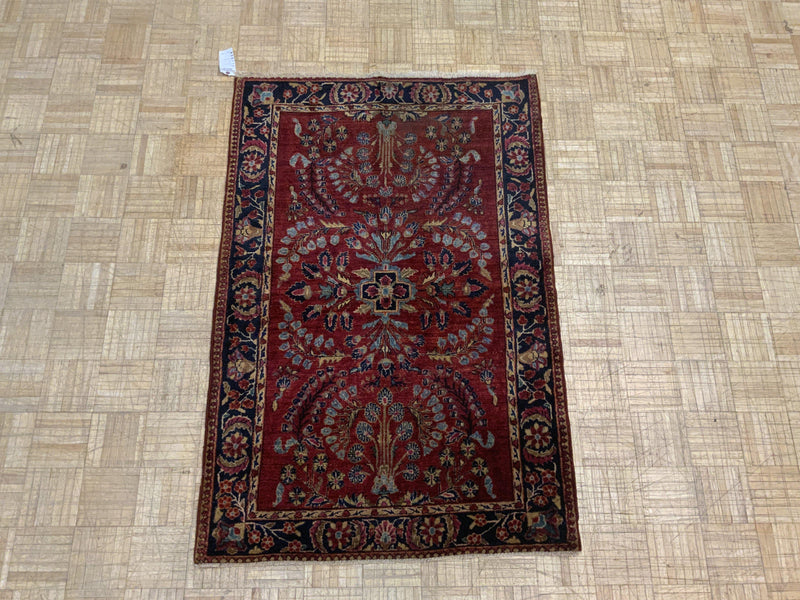 VINTAGE 3ft. x 5ft. TRADITIONAL SAROUK - David Tiftickjian & Sons