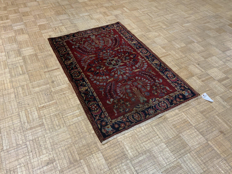VINTAGE 3ft. x 5ft. TRADITIONAL SAROUK - David Tiftickjian & Sons