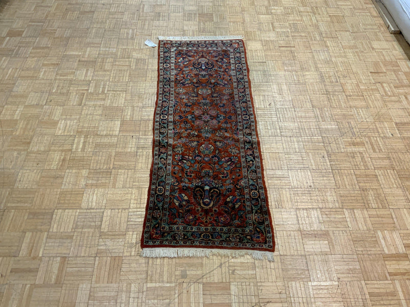 VINTAGE 3ft. x 7ft. TRADITIONAL SAROUK - David Tiftickjian & Sons