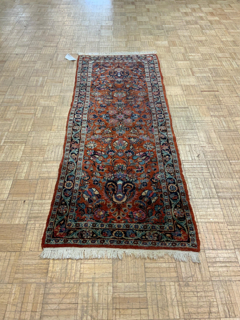 VINTAGE 3ft. x 7ft. TRADITIONAL SAROUK - David Tiftickjian & Sons