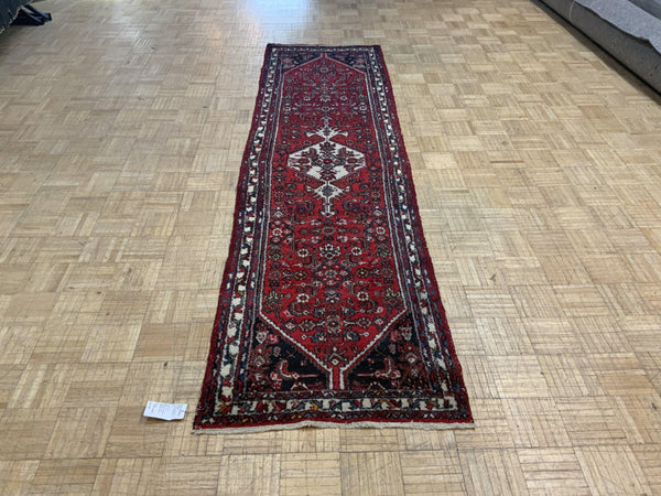 VINTAGE 3ft. x 9ft. TRADITIONAL HAMADAN - David Tiftickjian & Sons