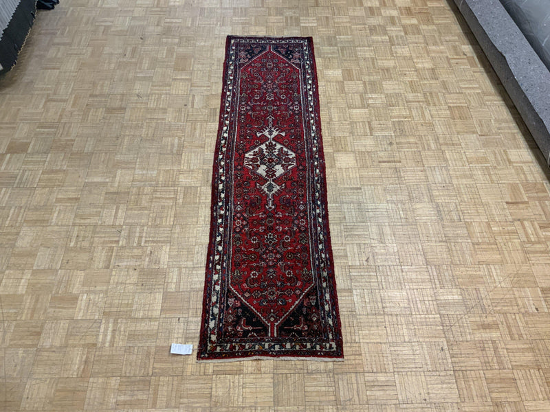 VINTAGE 3ft. x 9ft. TRADITIONAL HAMADAN - David Tiftickjian & Sons