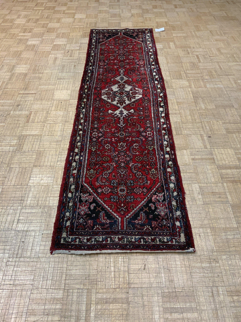 VINTAGE 3ft. x 9ft. TRADITIONAL HAMADAN - David Tiftickjian & Sons