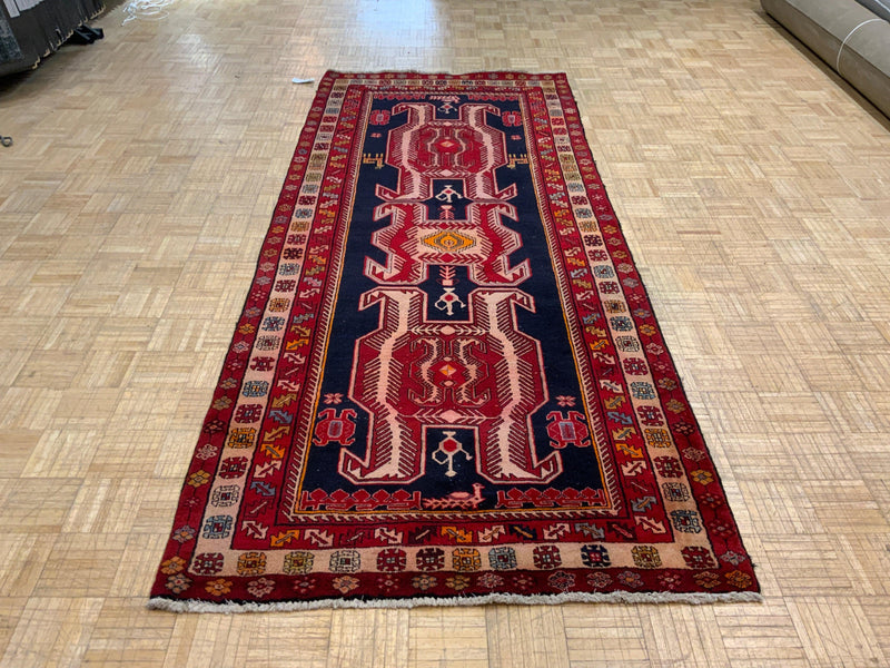VINTAGE 4ft. x 10ft. TRANSITIONAL  HAMADAN - David Tiftickjian & Sons
