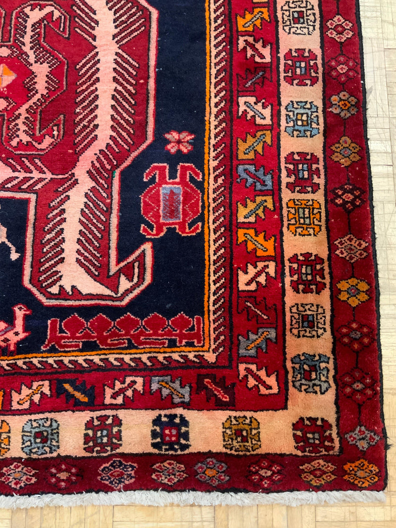 VINTAGE 4ft. x 10ft. TRANSITIONAL  HAMADAN - David Tiftickjian & Sons