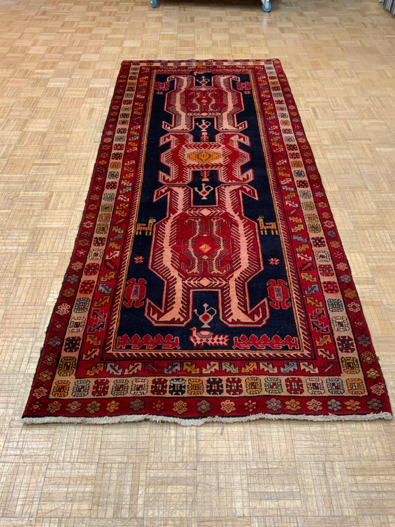 VINTAGE 4ft. x 10ft. TRANSITIONAL  HAMADAN - David Tiftickjian & Sons