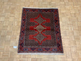 VINTAGE 4ft. x 4ft. GEOMETRIC SENNEH - David Tiftickjian & Sons