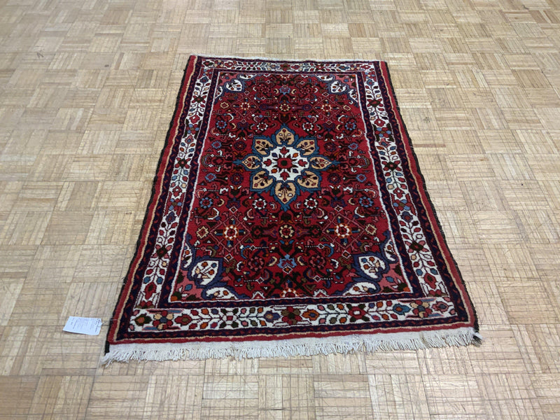 VINTAGE 4ft. x 5ft. TRADITIONAL HAMADAN - David Tiftickjian & Sons