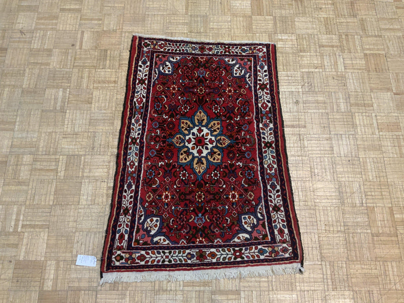 VINTAGE 4ft. x 5ft. TRADITIONAL HAMADAN - David Tiftickjian & Sons