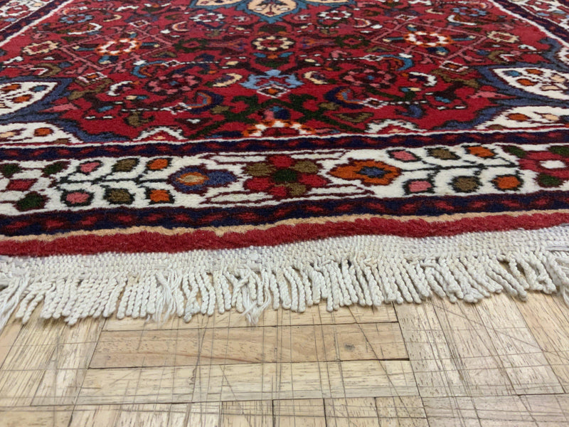 VINTAGE 4ft. x 5ft. TRADITIONAL HAMADAN - David Tiftickjian & Sons