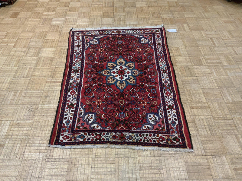 VINTAGE 4ft. x 5ft. TRADITIONAL HAMADAN - David Tiftickjian & Sons