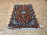 VINTAGE 4ft. x 6ft. TRADITIONAL KASHAN - David Tiftickjian & Sons