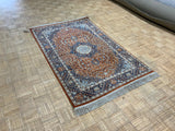 VINTAGE 4ft. x 6ft. TRADITIONAL KASHAN - David Tiftickjian & Sons