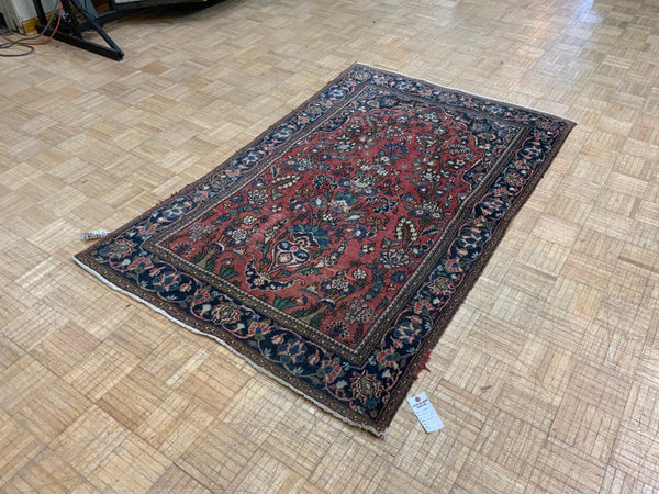 VINTAGE 4ft. x 6ft. TRADITIONAL SAROUK - David Tiftickjian & Sons