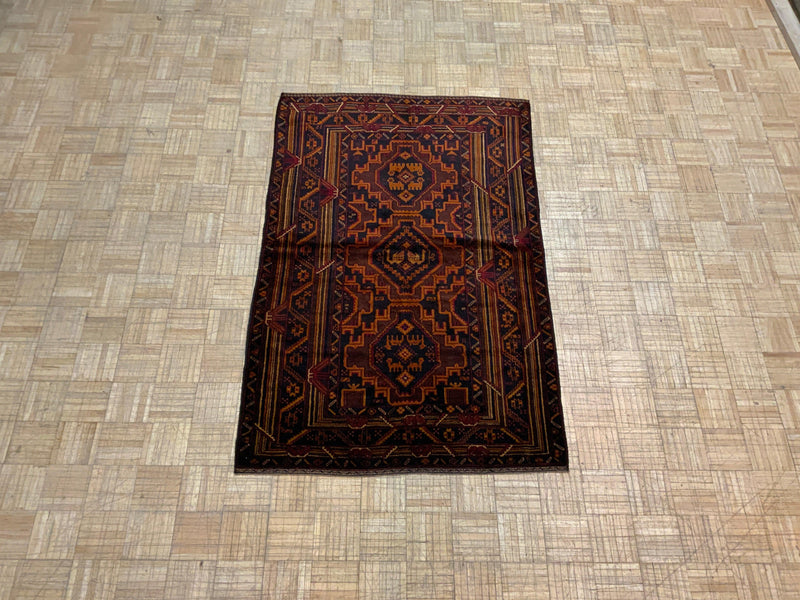 VINTAGE 4ft. x 6ft. TRANSITIONAL  BALOUCH - David Tiftickjian & Sons