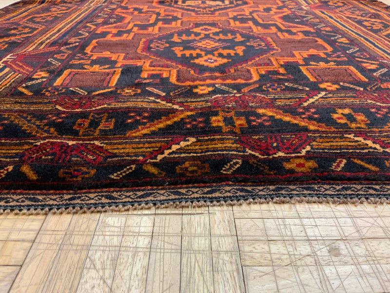 VINTAGE 4ft. x 6ft. TRANSITIONAL  BALOUCH - David Tiftickjian & Sons