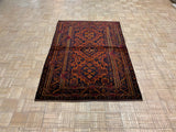 VINTAGE 4ft. x 6ft. TRANSITIONAL  BALOUCH - David Tiftickjian & Sons