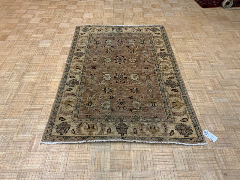 VINTAGE 4ft. x 6ft. TRANSITIONAL PESHAWAR - David Tiftickjian & Sons