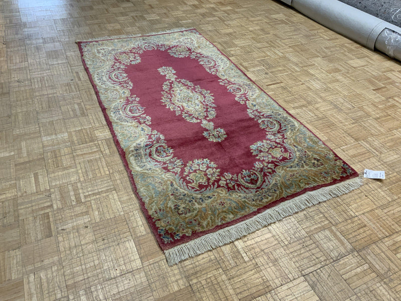 VINTAGE 4ft. x 8ft. FLORAL KERMAN - David Tiftickjian & Sons