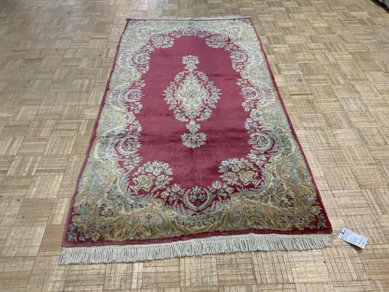 VINTAGE 4ft. x 8ft. FLORAL KERMAN - David Tiftickjian & Sons