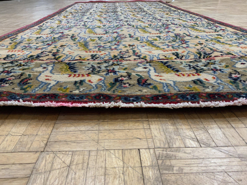 VINTAGE 4ft. x 8ft. PICTORAL HAMADAN - David Tiftickjian & Sons
