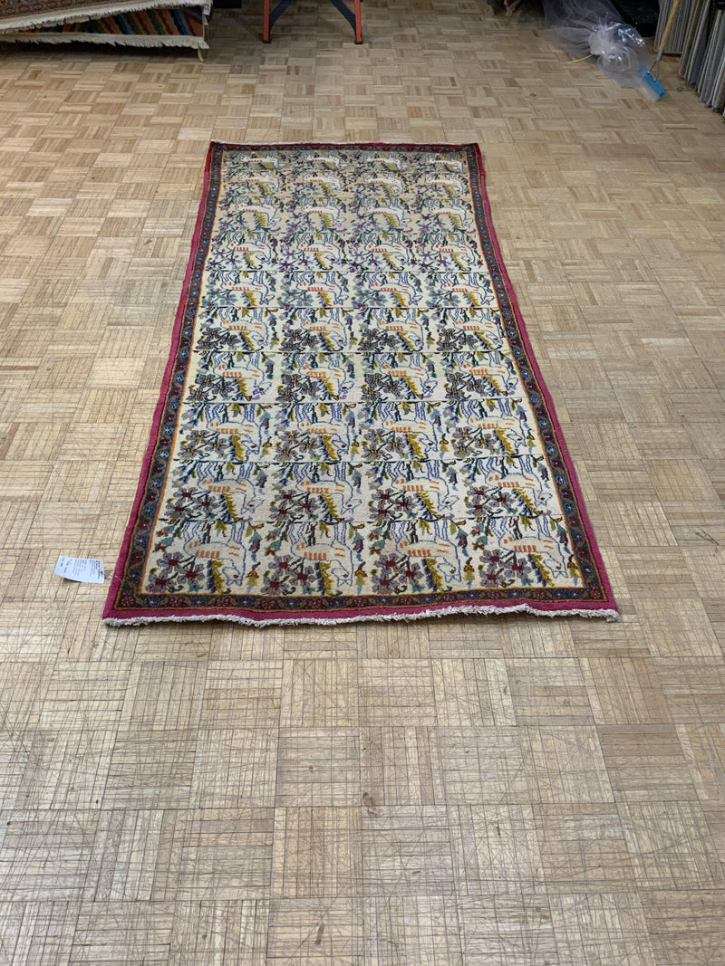 VINTAGE 4ft. x 8ft. PICTORAL HAMADAN - David Tiftickjian & Sons