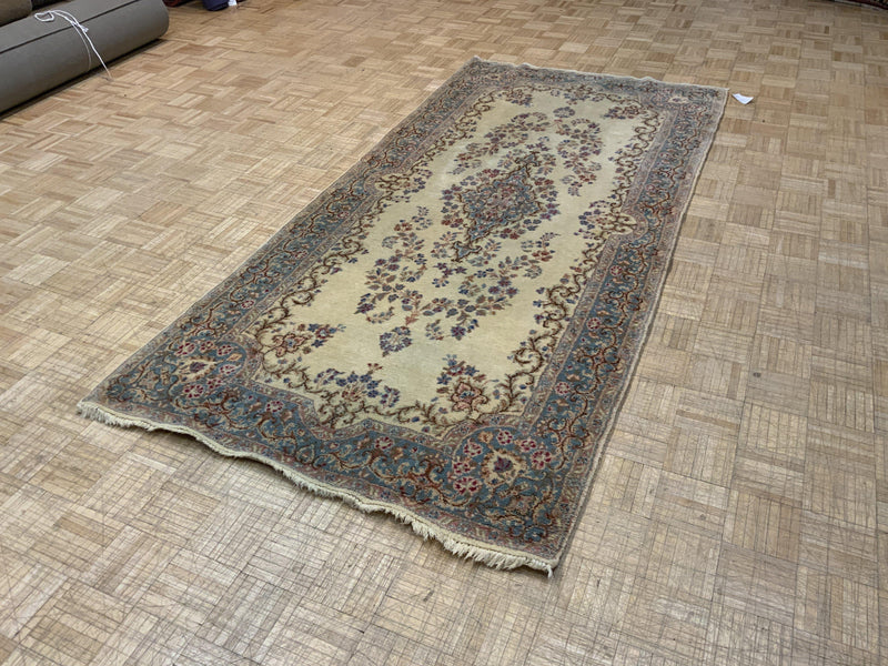 VINTAGE 4ft. x 9ft. FLORAL KERMAN - David Tiftickjian & Sons