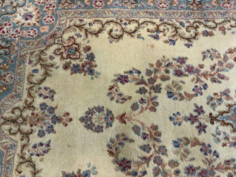VINTAGE 4ft. x 9ft. FLORAL KERMAN - David Tiftickjian & Sons