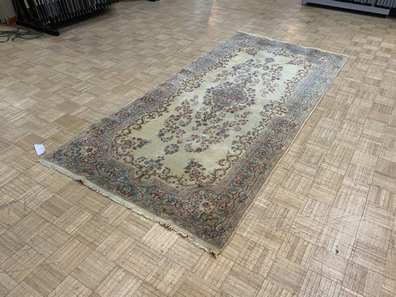 VINTAGE 4ft. x 9ft. FLORAL KERMAN - David Tiftickjian & Sons