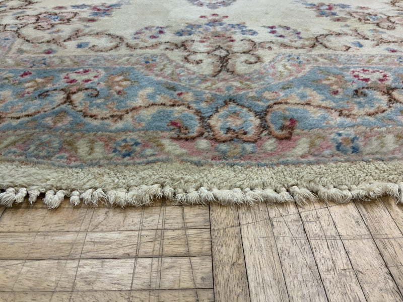 VINTAGE 4ft. x 9ft. FLORAL KERMAN - David Tiftickjian & Sons
