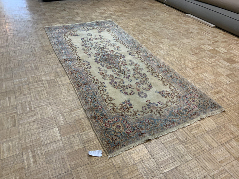 VINTAGE 4ft. x 9ft. FLORAL KERMAN - David Tiftickjian & Sons