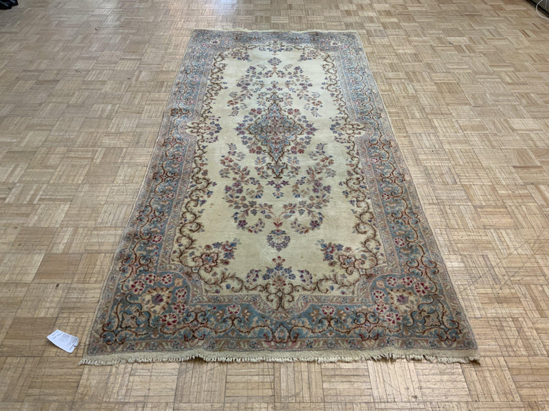 VINTAGE 4ft. x 9ft. FLORAL KERMAN - David Tiftickjian & Sons