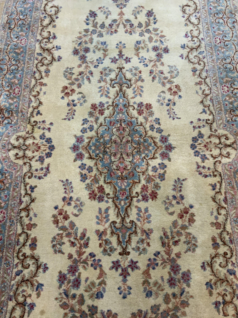 VINTAGE 4ft. x 9ft. FLORAL KERMAN - David Tiftickjian & Sons
