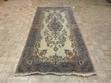 VINTAGE 4ft. x 9ft. FLORAL KERMAN - David Tiftickjian & Sons