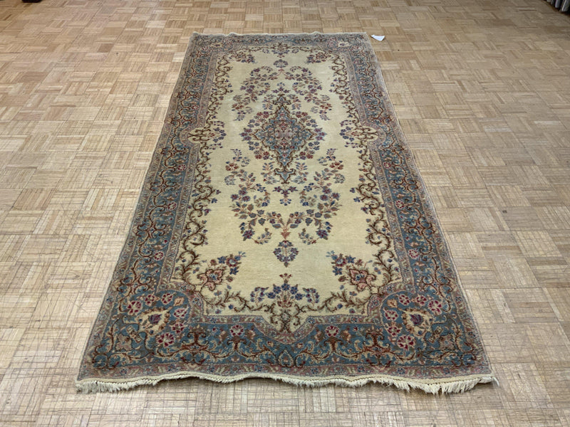 VINTAGE 4ft. x 9ft. FLORAL KERMAN - David Tiftickjian & Sons