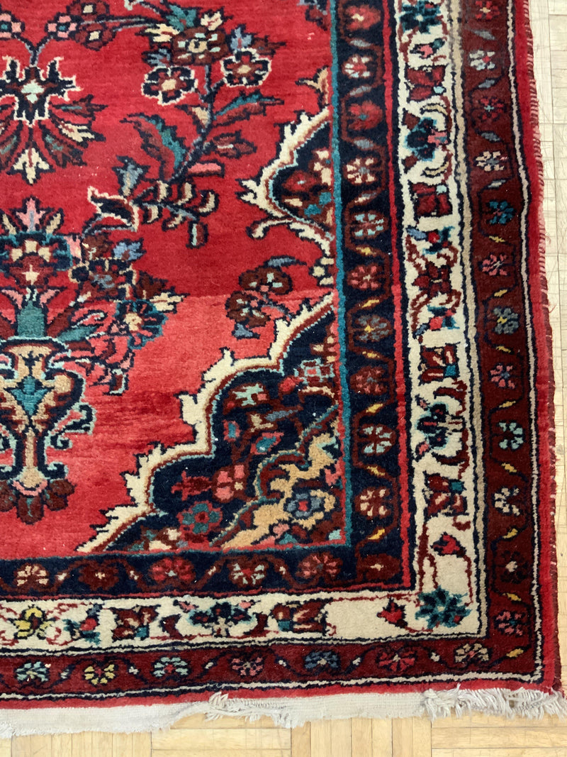 VINTAGE 4ft. x 9ft. TRADITIONAL DERGAZINE - David Tiftickjian & Sons