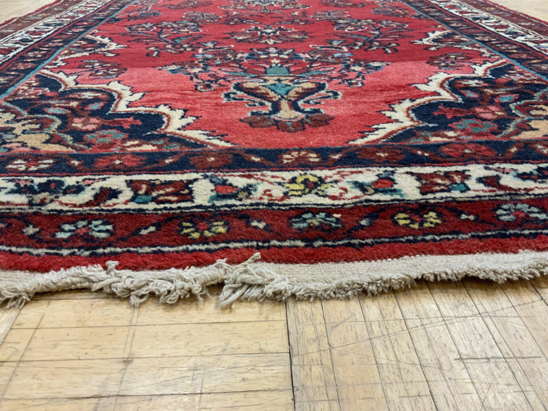 VINTAGE 4ft. x 9ft. TRADITIONAL DERGAZINE - David Tiftickjian & Sons