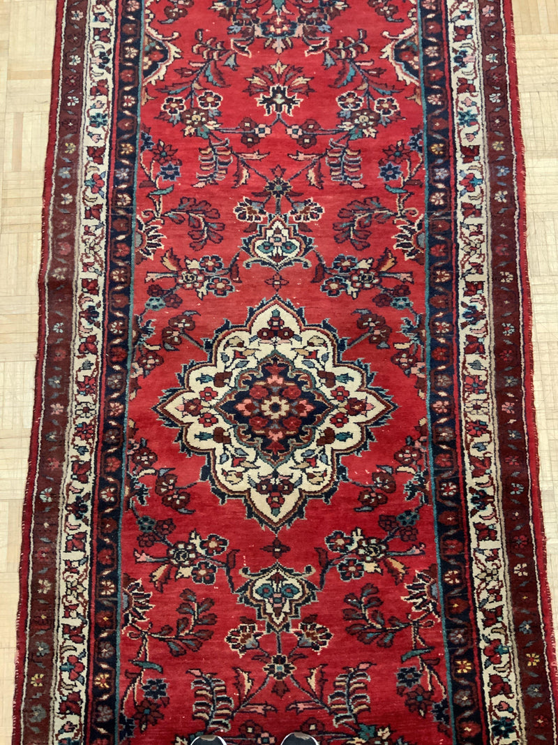 VINTAGE 4ft. x 9ft. TRADITIONAL DERGAZINE - David Tiftickjian & Sons