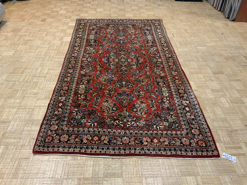 VINTAGE 5ft. x 10ft. TRADITIONAL SAROUK - David Tiftickjian & Sons