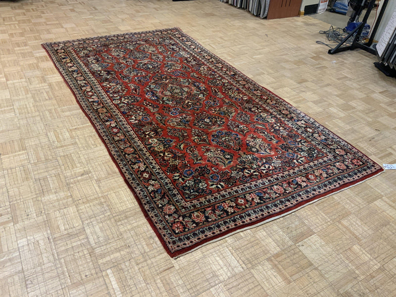 VINTAGE 5ft. x 10ft. TRADITIONAL SAROUK - David Tiftickjian & Sons