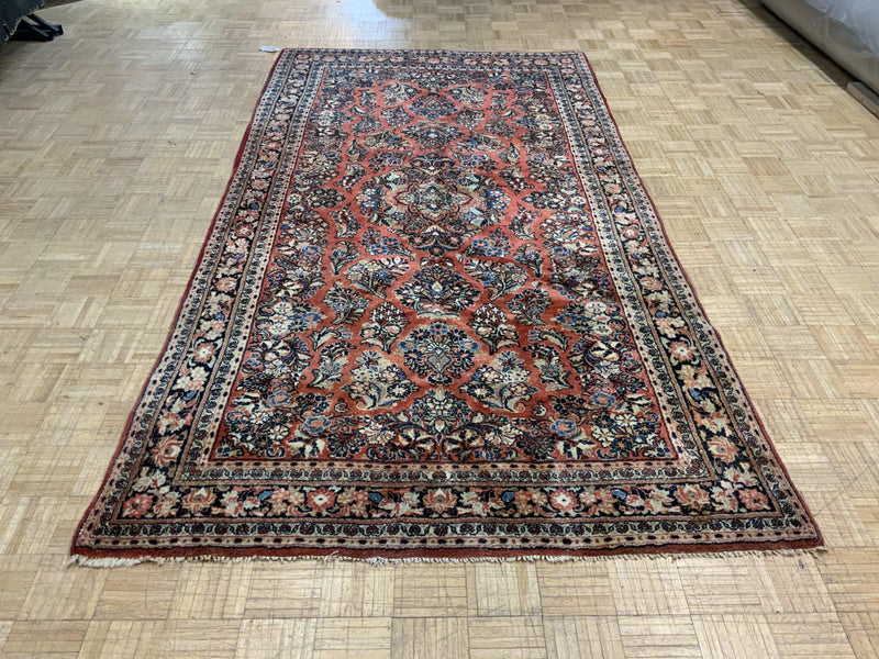 VINTAGE 5ft. x 10ft. TRADITIONAL SAROUK - David Tiftickjian & Sons