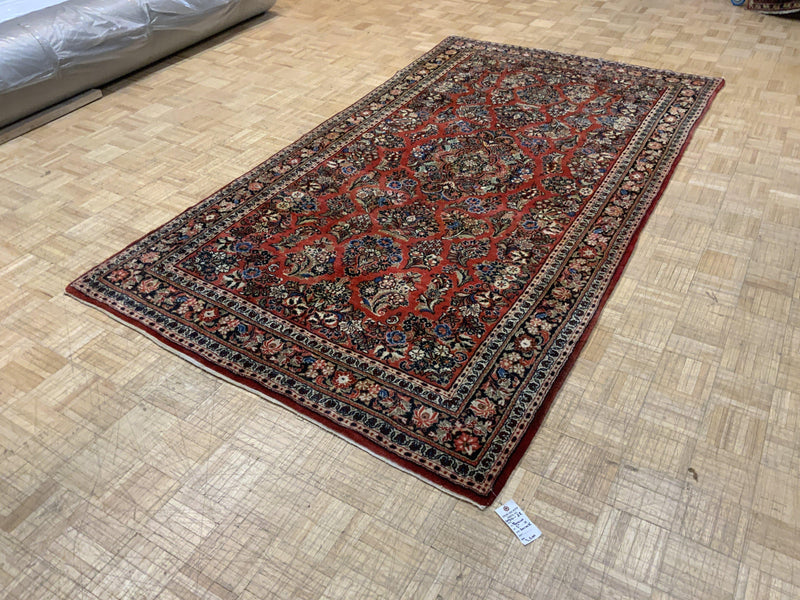 VINTAGE 5ft. x 10ft. TRADITIONAL SAROUK - David Tiftickjian & Sons
