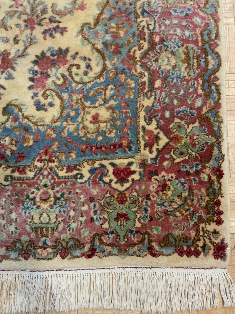 VINTAGE 5ft. x 8ft. FLORAL KERMAN - David Tiftickjian & Sons