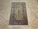 VINTAGE 5ft. x 8ft. FLORAL KERMAN - David Tiftickjian & Sons