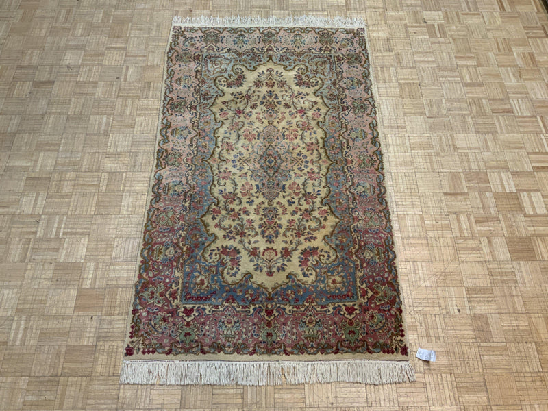 VINTAGE 5ft. x 8ft. FLORAL KERMAN - David Tiftickjian & Sons