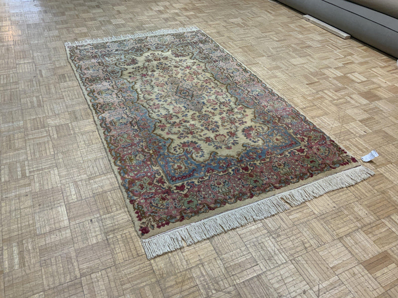 VINTAGE 5ft. x 8ft. FLORAL KERMAN - David Tiftickjian & Sons