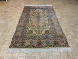 VINTAGE 5ft. x 8ft. FLORAL KERMAN - David Tiftickjian & Sons