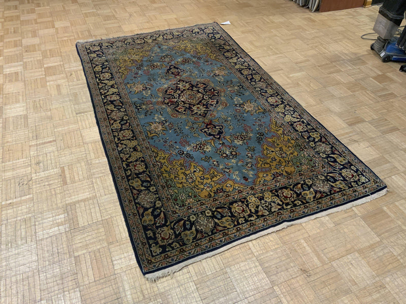 VINTAGE 5ft. x 8ft. TRADITIONAL ISFAHAN - David Tiftickjian & Sons